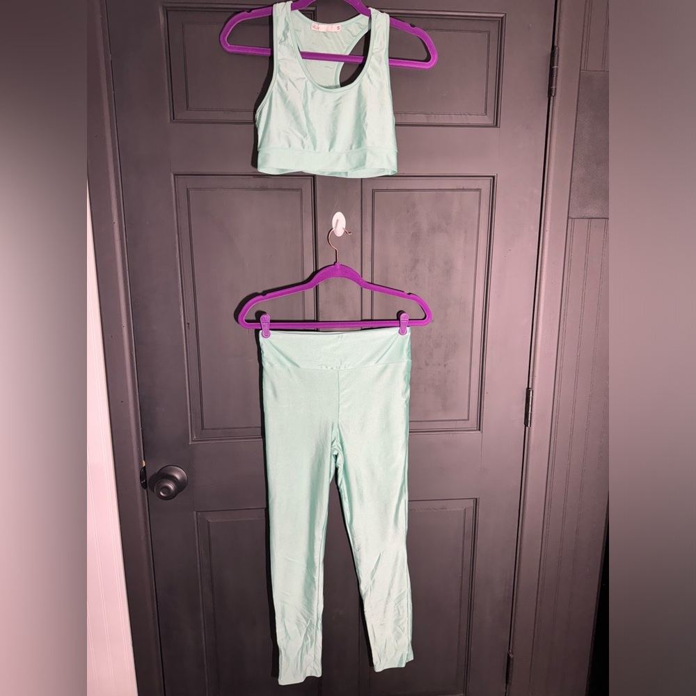 Inluv matching gym set mint/green